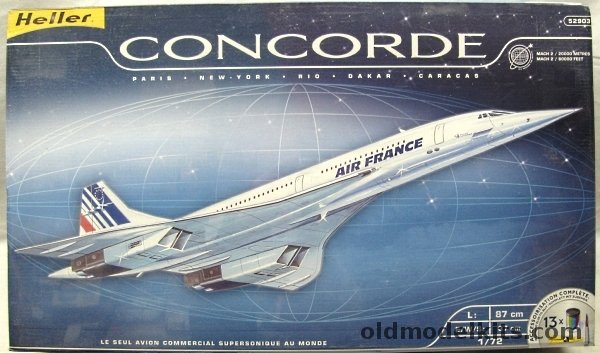 Heller 1/72 BAC/Aerospatiale Concorde  - Supersonic Airliner - (ex Airfix), 52903 plastic model kit